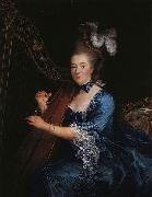 Francois-Hubert Drouais Portrait of Genevieve Rinteau de Verrieres, Mistress of Maurice de Saxe Spain oil painting artist